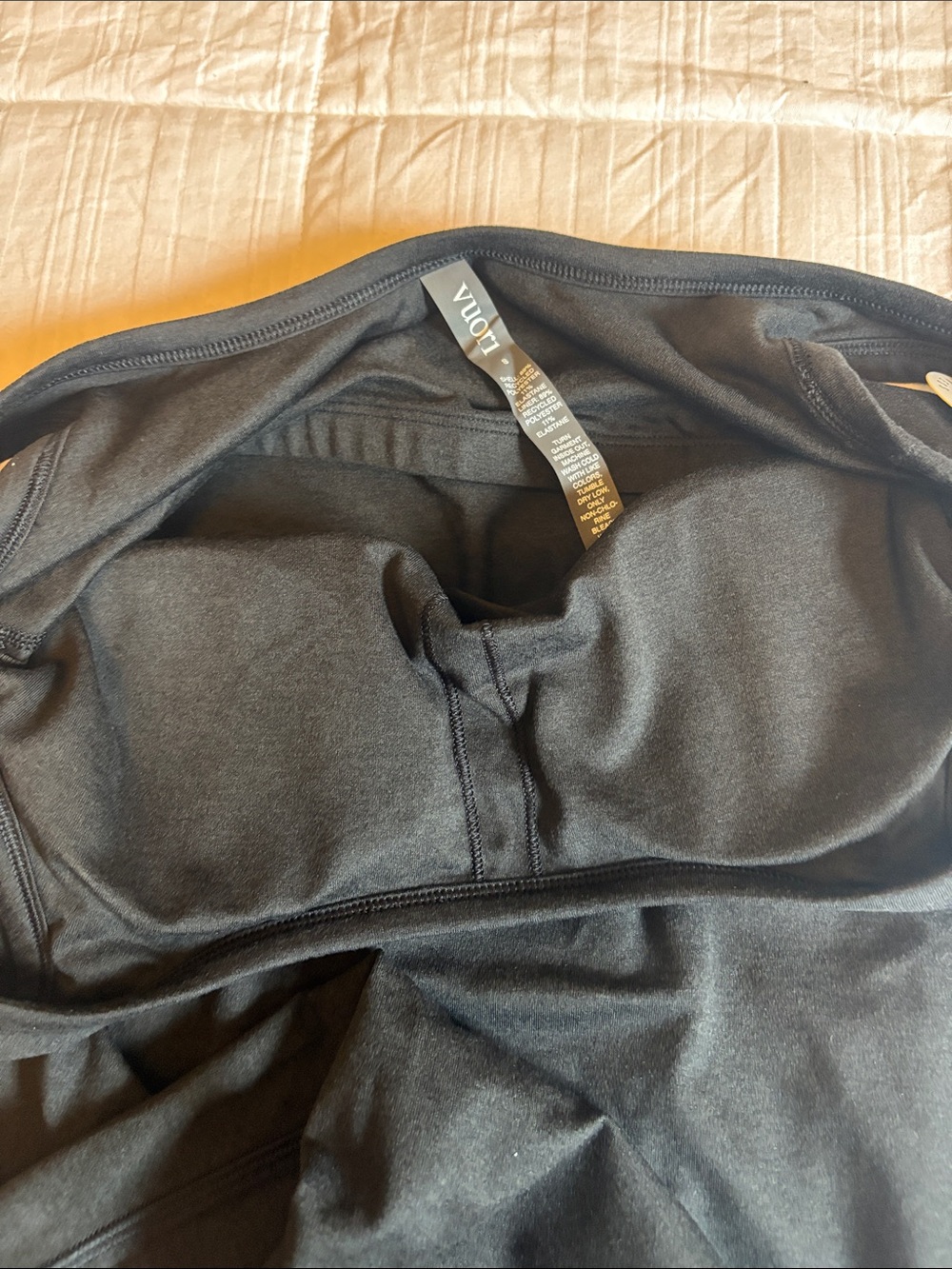 NWT Vuori Halo Essential Dress in Black Heather Sz S - Picture 3 of 3